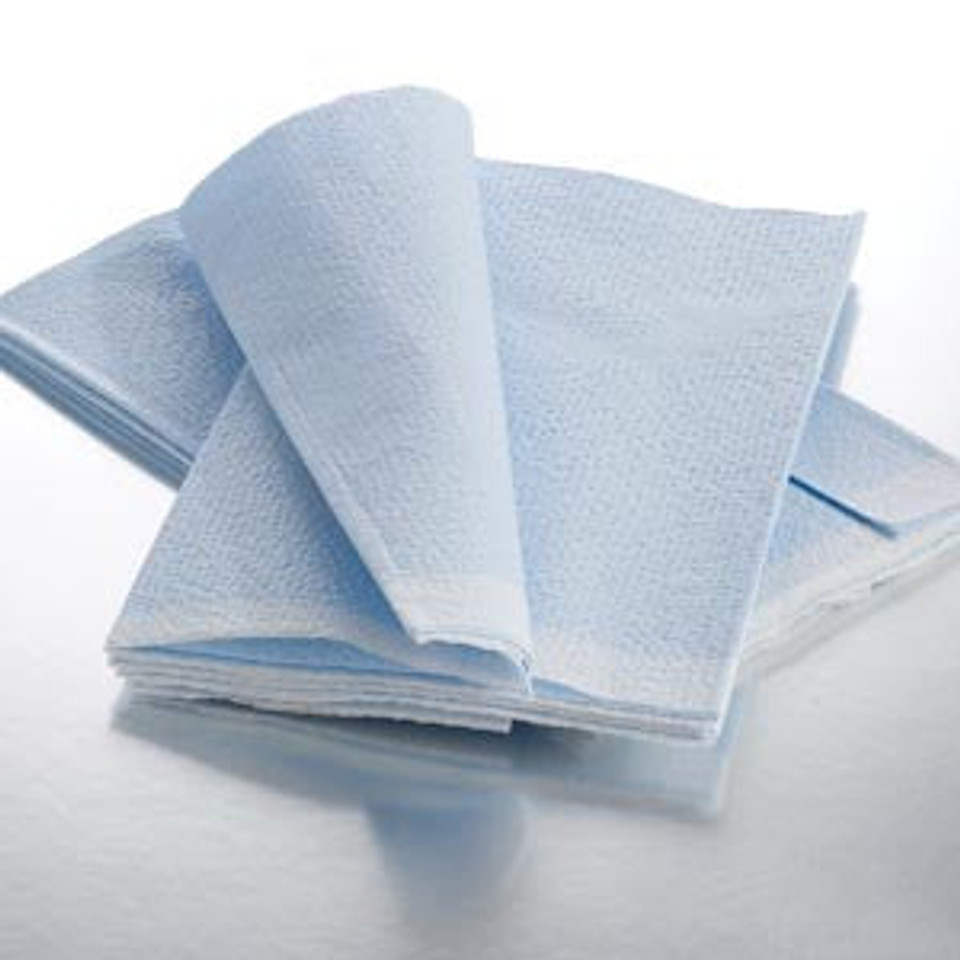 Graham Tissue Poly Tissue Patient Drape Sheet Tissue Poly 40x96 Blue